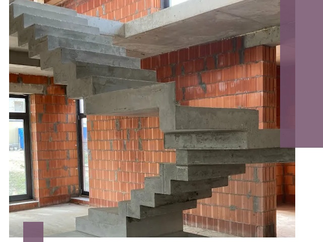 Изготовление бетонных лестниц под ключ в Прокопьевске