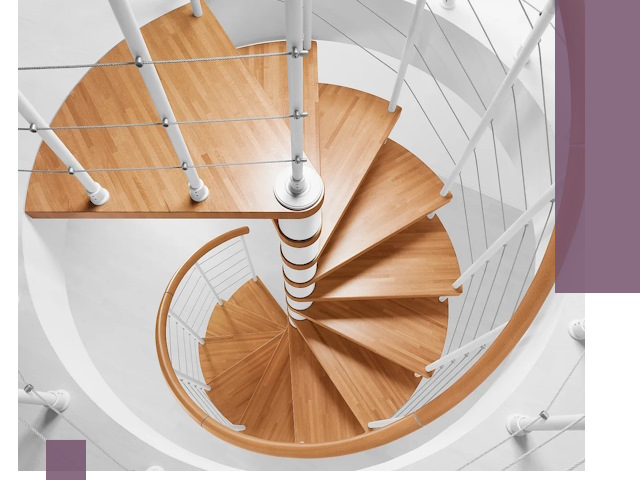 Изготовление винтовых лестниц под ключ в Прокопьевске