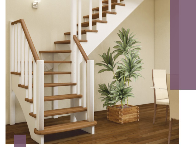 Г-образные лестницы под ключ в Прокопьевске — изготовление и монтаж