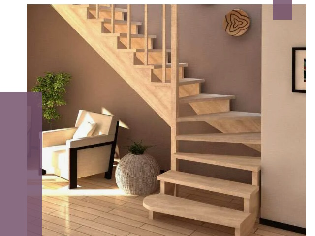 Изготовление Г-образных лестниц в Прокопьевске от 19123 руб. 