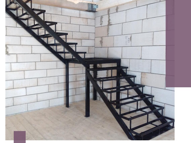 Лестницы на металлокаркасе под ключ в Прокопьевске — изготовление и монтаж