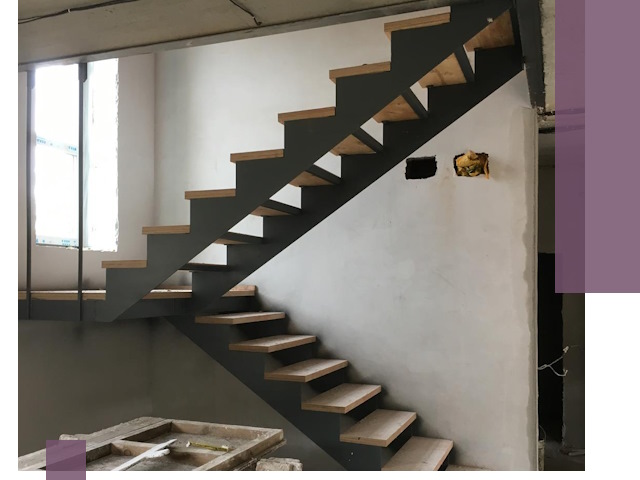 Изготовление лестниц на металлокаркасе в Прокопьевске от производителя