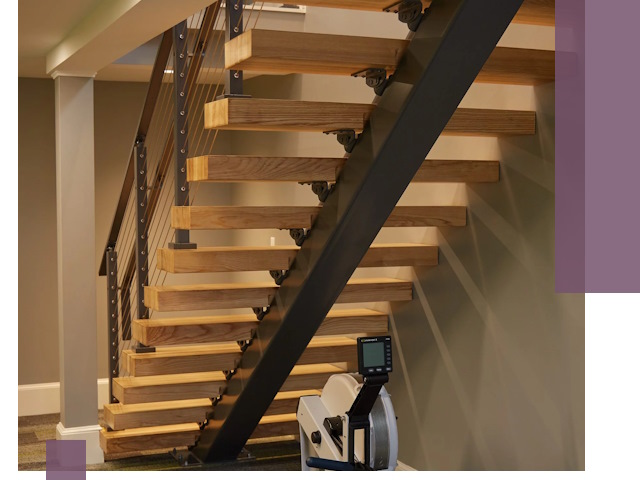 Лестницы на монокосоурах под ключ в Прокопьевске - изготовление и монтаж