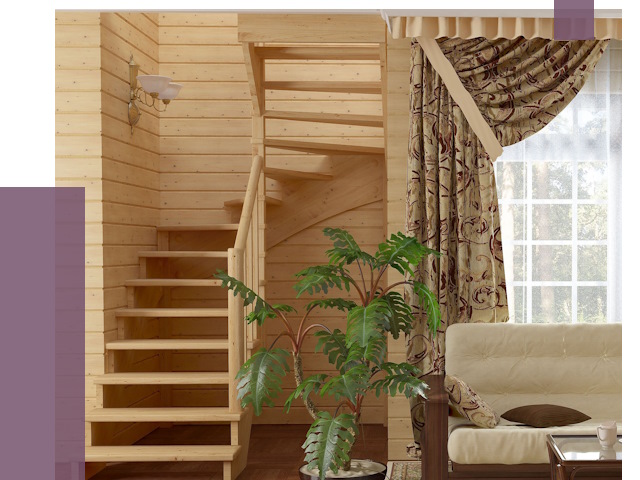 Лестницы для дачи в Прокопьевске от 76752 руб.  | ПРОЛЁТ-Прк