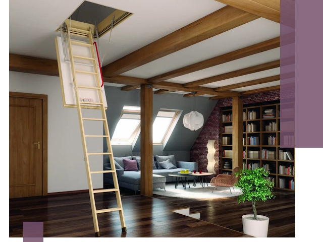 Чердачные лестницы под ключ в Прокопьевске: изготовление и монтаж