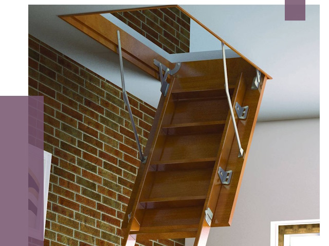 Установка чердачной лестницы в Прокопьевске от 7908 руб. | ПРОЛЁТ-Прк