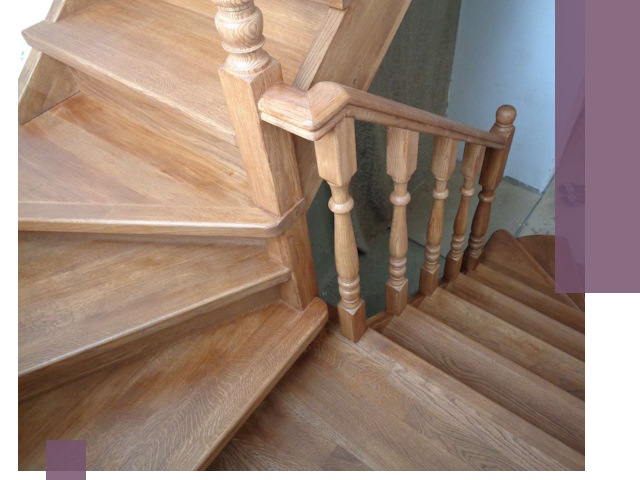 Дубовые лестницы под ключ в Прокопьевске: изготовление и монтаж