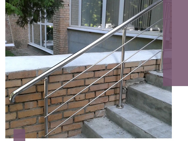 Перила из нержавеющей стали высокого качества в Прокопьевске