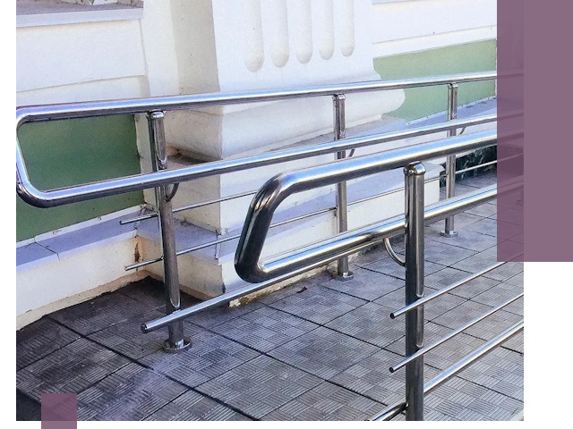 Ограждения пандусов из металла и нержавейки в Прокопьевске