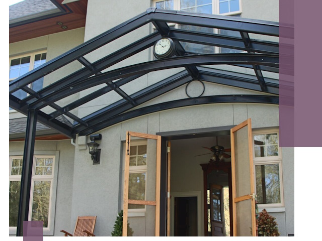 Изготовление и монтаж навесов и козырьков в Прокопьевске