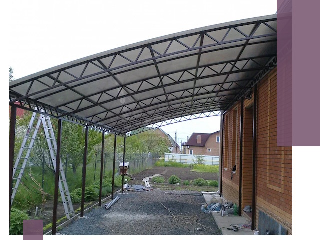 Профессиональный монтаж навесов под ключ в Прокопьевске