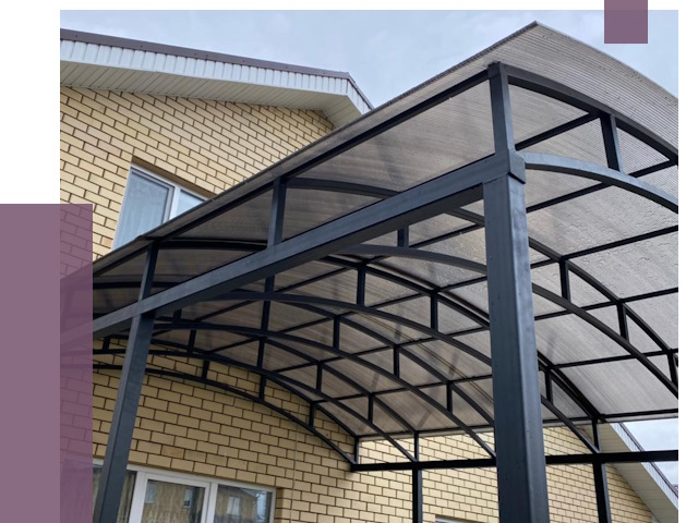 Монтаж козырьков в Прокопьевске от 11629 руб. | ПРОЛЁТ-Прк