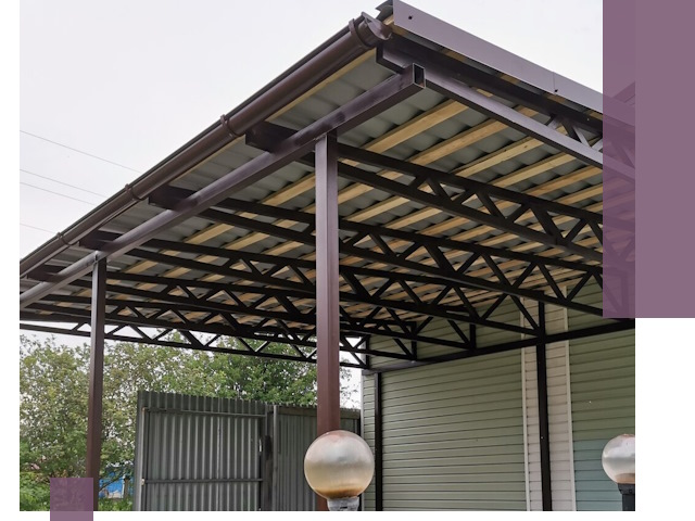 Навесы под ключ в Прокопьевске: изготовление, монтаж и гарантия