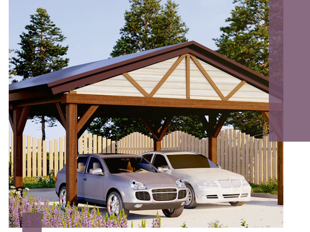 Навесы для автомобиля в Прокопьевске — изготовление и монтаж