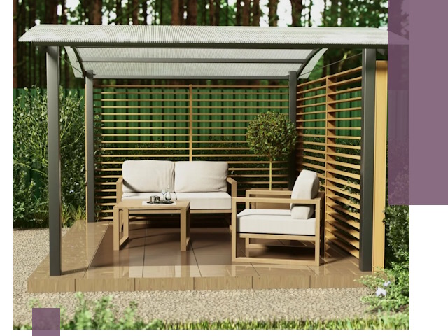 Навесы для дачи в Прокопьевске: изготовление, монтаж и демонтаж