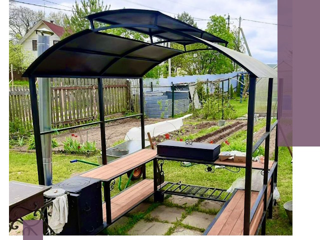 Навесы для барбекю в Прокопьевске: изготовление, монтаж и демонтаж