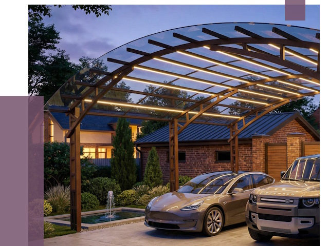 Металлические навесы в Прокопьевске от 12818 руб. под ключ — ПРОЛЁТ-Прк