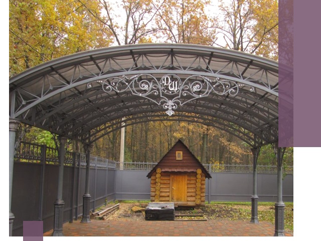 Кованые навесы премиум-класса под заказ в Прокопьевске