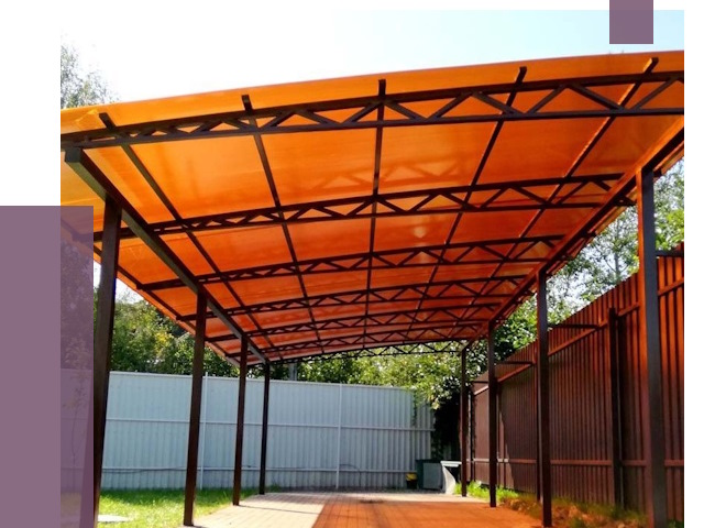 Односкатные навесы под ключ в Прокопьевске от 13283 руб. 