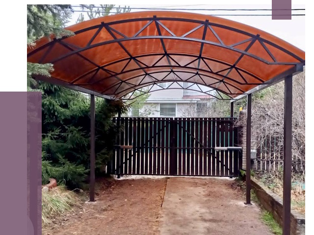 Арочные навесы в Прокопьевске от 12870 руб. — изготовление и монтаж | ПРОЛЁТ-Прк