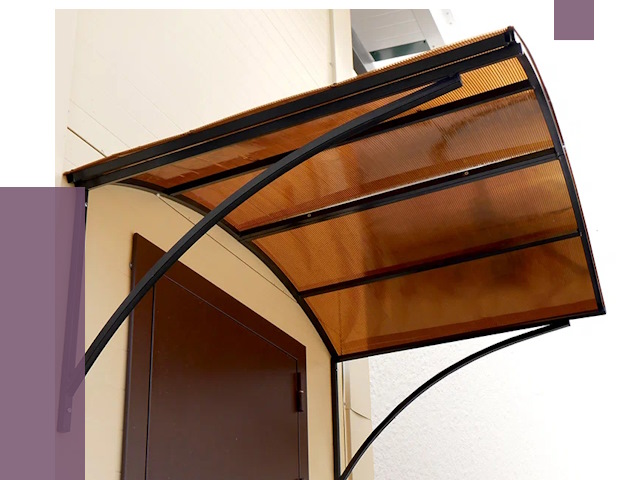 Недорогие козырьки в Прокопьевске от 7670 руб.  | ПРОЛЁТ-Прк