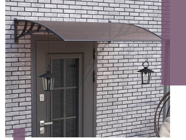 Недорогие козырьки и навесы под ключ в Прокопьевске