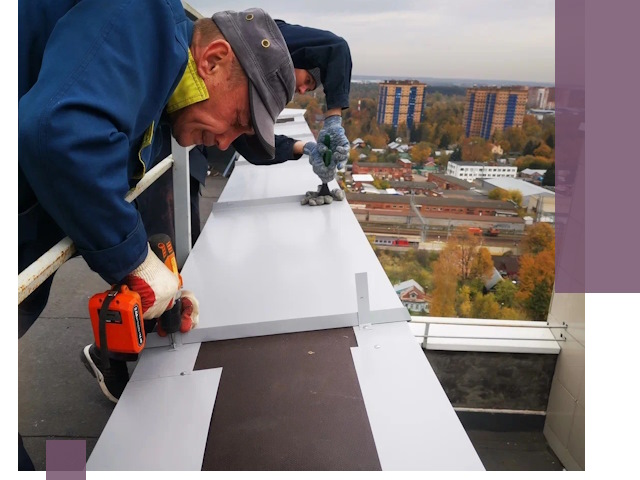 Монтаж парапетов в Прокопьевске — установка прочных металлических ограждений