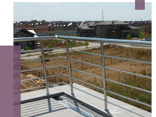 Парапеты из нержавеющей стали в Прокопьевске от 8063 руб. за м² | ПРОЛЁТ-Прк