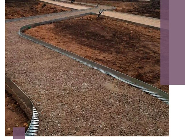 Металлические бордюры под ключ в Прокопьевске — изготовление и монтаж