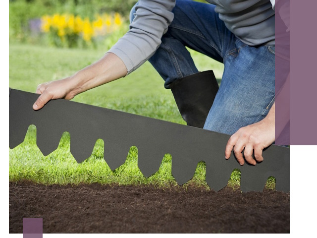 Металлические бордюры для газона в Прокопьевске — изготовление и монтаж