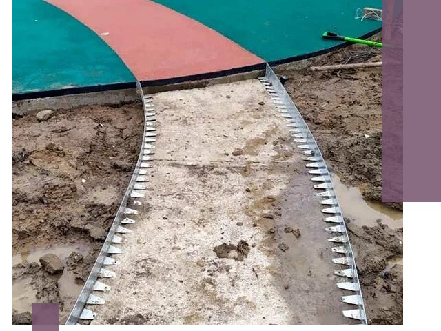 Металлические бордюры для дорожек в Прокопьевске — монтаж и изготовление