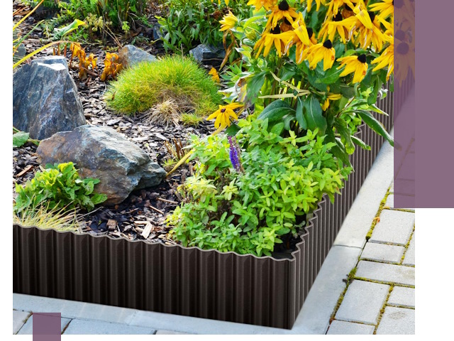 Металлические бордюры для клумб в Прокопьевске — производство и монтаж