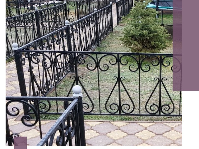 Кованые газонные ограждения под ключ в Прокопьевске