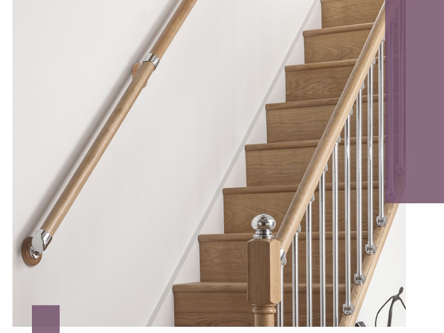 Пристенные поручни из стали и нержавейки под монтаж в Прокопьевске